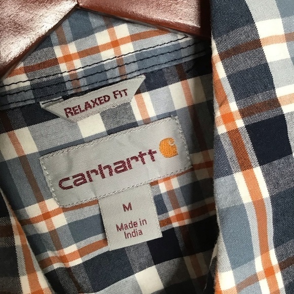 CARHARTT Essential Short Sleeve Plaid Shirt. - Picture 10 of 13